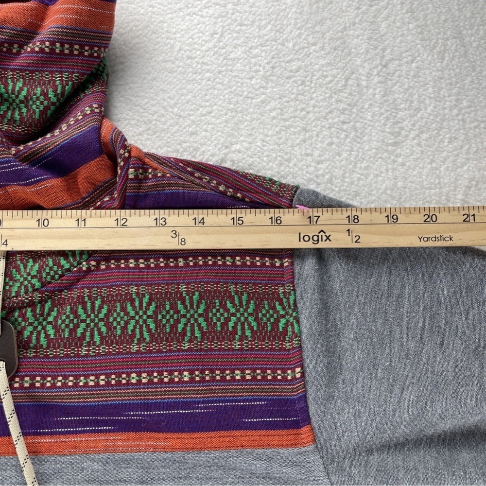 Howler Bros Shaman Hoodie Jacket Mens S Gray Full Zip Aztec Southwestern Adult - Picture 6 of 13